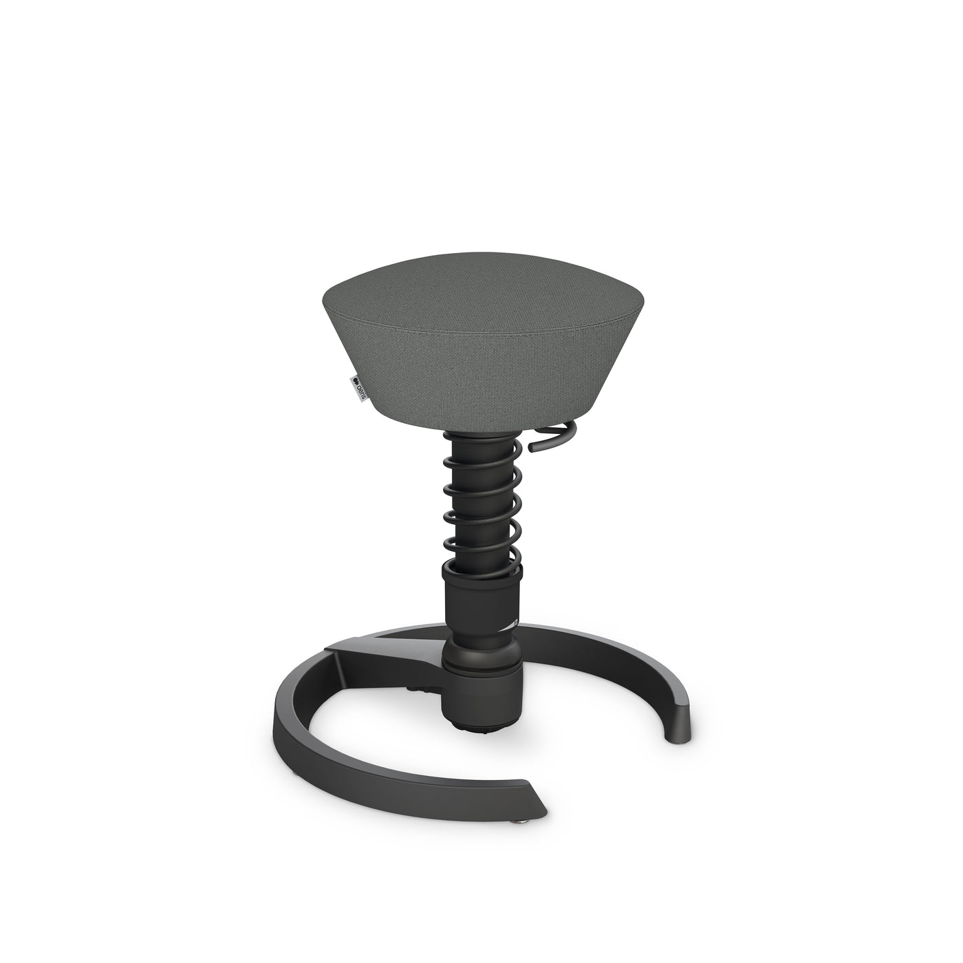 Aeris - Swopper Black Gleiter - Sitzhocker - Recyceltes Polyester (Cura Gabriel) - grau meliert 123HomeOffice