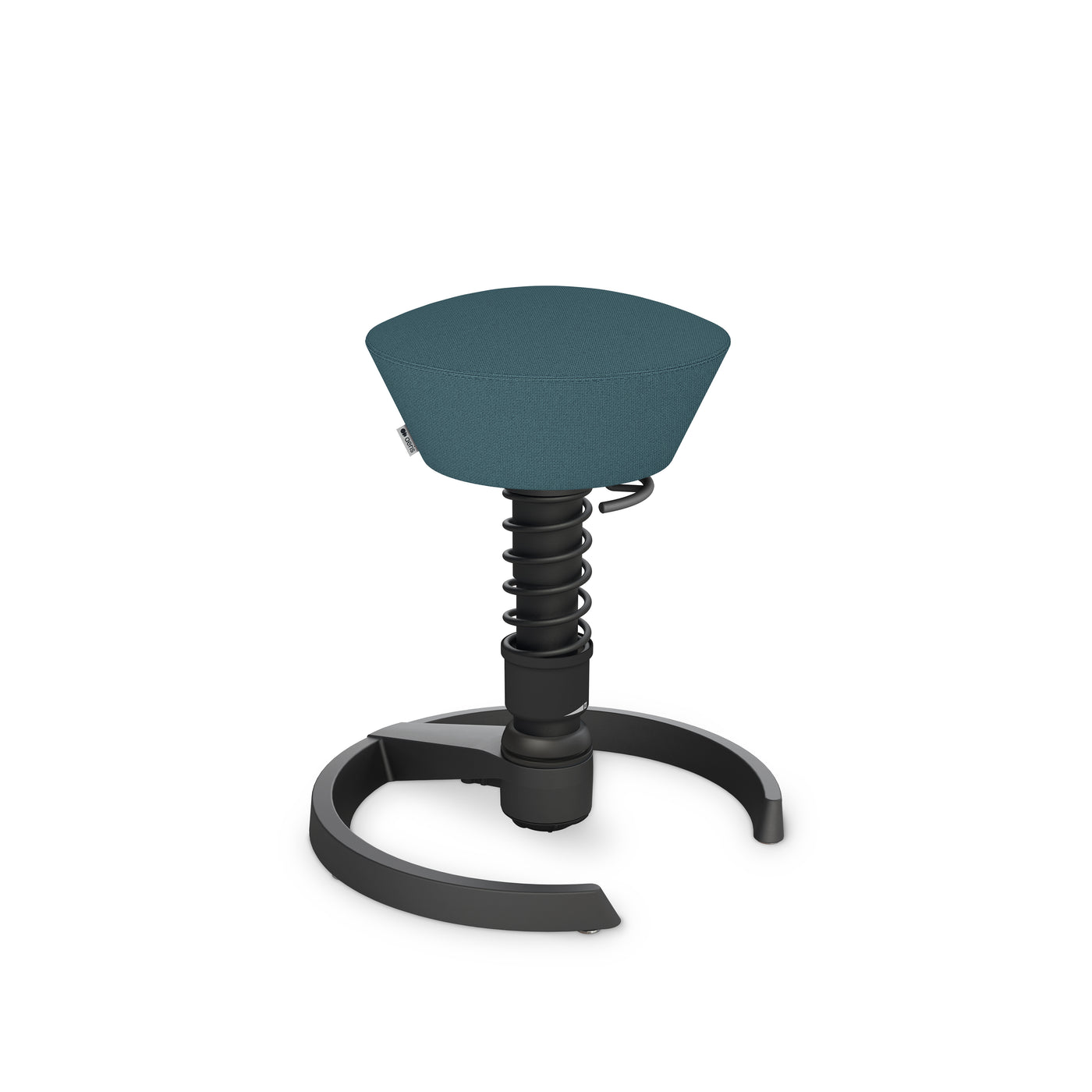 Aeris - Swopper Black Gleiter - Sitzhocker - Recyceltes Polyester (Cura Gabriel) - blau meliert 123HomeOffice