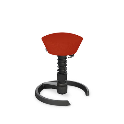 Aeris - Swopper Black Gleiter - Sitzhocker - Recyceltes Polyester (Cura Gabriel) - orange-rot meliert 123HomeOffice