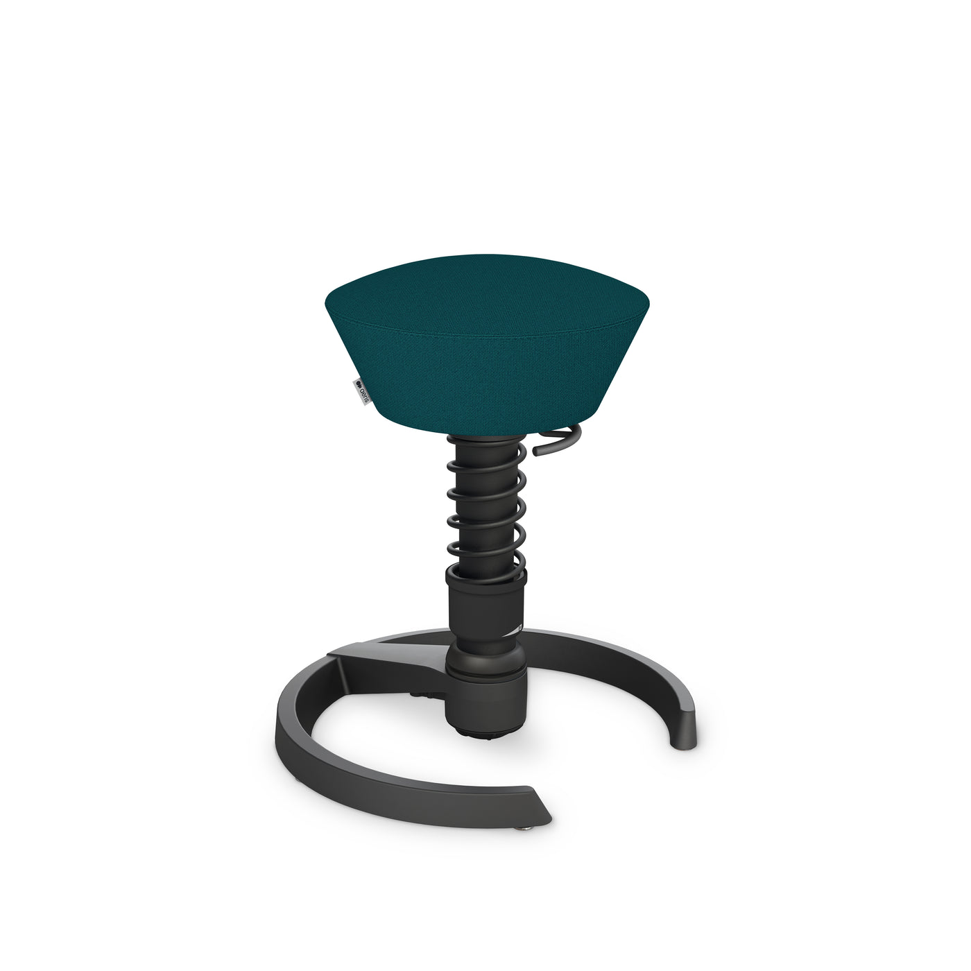 Aeris - Swopper Black Gleiter - Sitzhocker - Recyceltes Polyester (Cura Gabriel) - petrolblau meliert 123HomeOffice