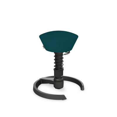 Aeris - Swopper Black Gleiter - Sitzhocker - Recyceltes Polyester (Cura Gabriel) - petrolblau meliert 123HomeOffice