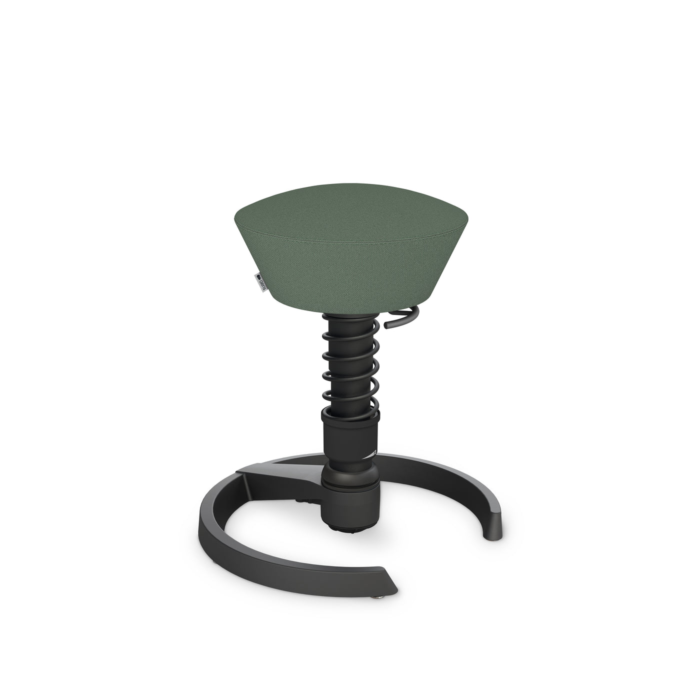 Aeris - Swopper Black Gleiter - Sitzhocker - Recyceltes Polyester (Cura Gabriel) - blassgrün meliert 123HomeOffice