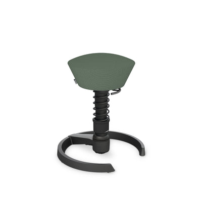 Aeris - Swopper Black Gleiter - Sitzhocker - Recyceltes Polyester (Cura Gabriel) - blassgrün meliert 123HomeOffice