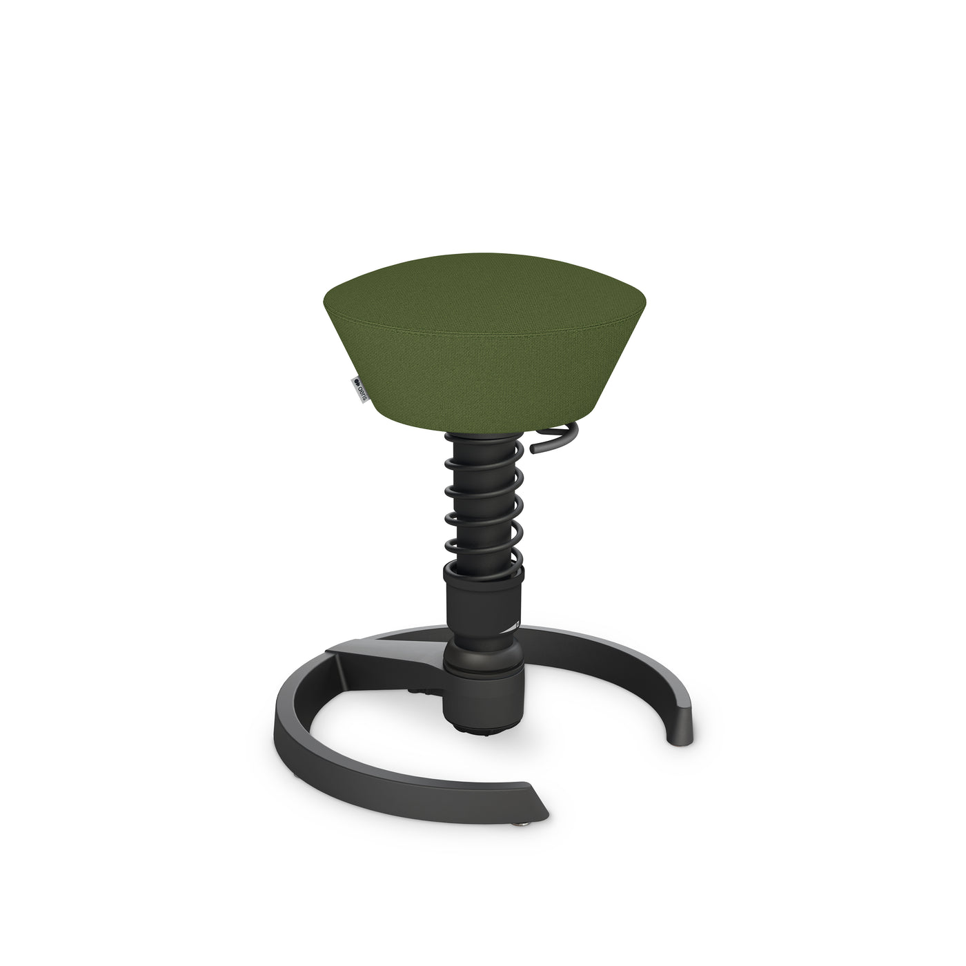 Aeris - Swopper Black Gleiter - Sitzhocker - Recyceltes Polyester (Cura Gabriel) - farngrün meliert 123HomeOffice