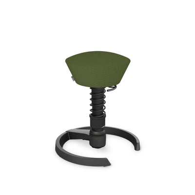 Aeris - Swopper Black Gleiter - Sitzhocker - Recyceltes Polyester (Cura Gabriel) - farngrün meliert 123HomeOffice