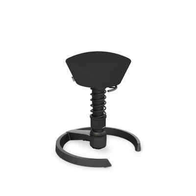 Aeris - Swopper Black Gleiter - Sitzhocker - Recyceltes Polyester (Cura Gabriel) - dunkelgrau meliert 123HomeOffice