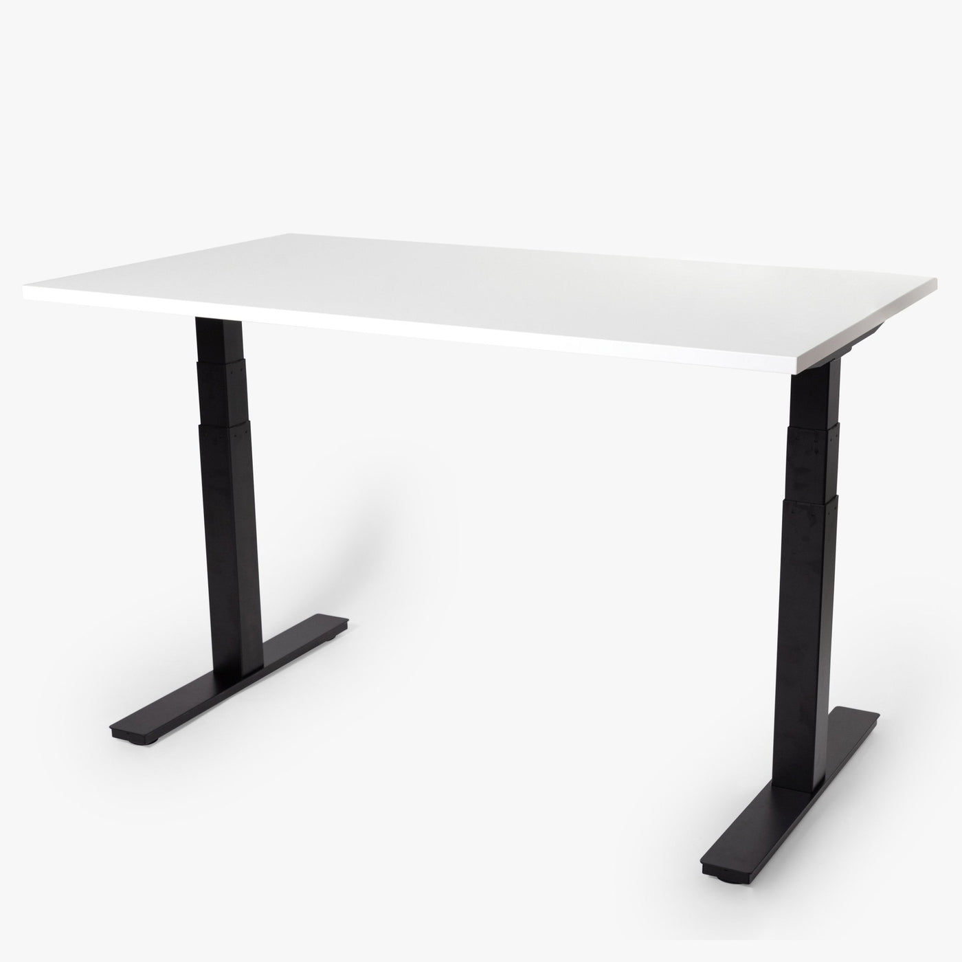 123HomeOffice - Hoff Hubert Tischrahmen - Standing Desks - Grau - Wackelfrei Dank 3 - Fach Säulung & Belastbar bis 120kg - 10 Jahre Produktgarantie - 123HomeOffice