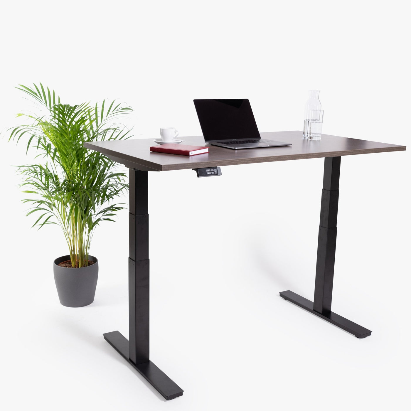 123HomeOffice - Hoff Hubert Tischrahmen - Standing Desks - Schwarz - Wackelfrei Dank 3 - Fach Säulung & Belastbar bis 120kg - 10 Jahre Produktgarantie - 123HomeOffice