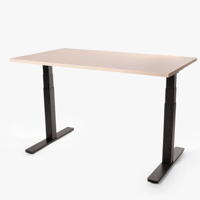 123HomeOffice - Hoff Hubert Tischrahmen - Standing Desks - Schwarz - Wackelfrei Dank 3 - Fach Säulung & Belastbar bis 120kg - 10 Jahre Produktgarantie - 123HomeOffice