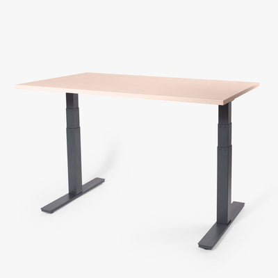 123HomeOffice - Hoff Hubert Tischrahmen - Standing Desks - Schwarz - Wackelfrei Dank 3 - Fach Säulung & Belastbar bis 120kg - 10 Jahre Produktgarantie - 123HomeOffice
