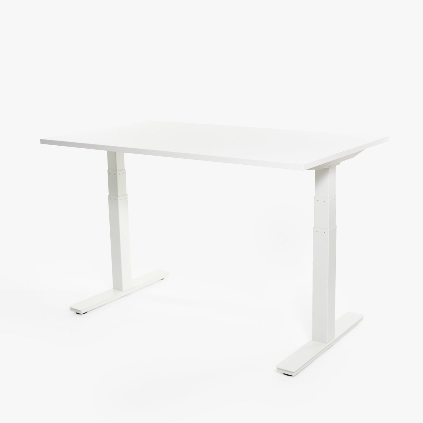 123HomeOffice - Hoff Hubert Tischrahmen - Standing Desks - Weiss - Wackelfrei Dank 3 - Fach Säulung & Belastbar bis 120kg - 10 Jahre Produktgarantie - 123HomeOffice