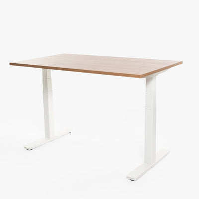 123HomeOffice - Hoff Hubert Tischrahmen - Standing Desks - Weiss - Wackelfrei Dank 3 - Fach Säulung & Belastbar bis 120kg - 10 Jahre Produktgarantie - 123HomeOffice