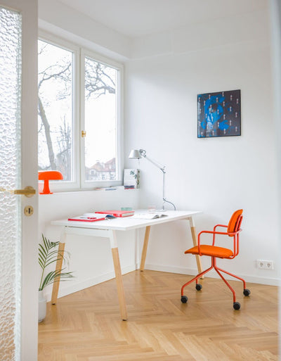 123HomeOffice - .mdd Ogi W Schreibtsich - Schwarz - Schwarz - B: 100 / T:60 / H: 74 cm - 123HomeOffice