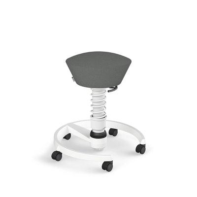 Aeris - Aeris Swopper - Secret Deal - Sitzhocker - Weiss - Rollen - Cura Gabriel - Grau Meliert - 123HomeOffice