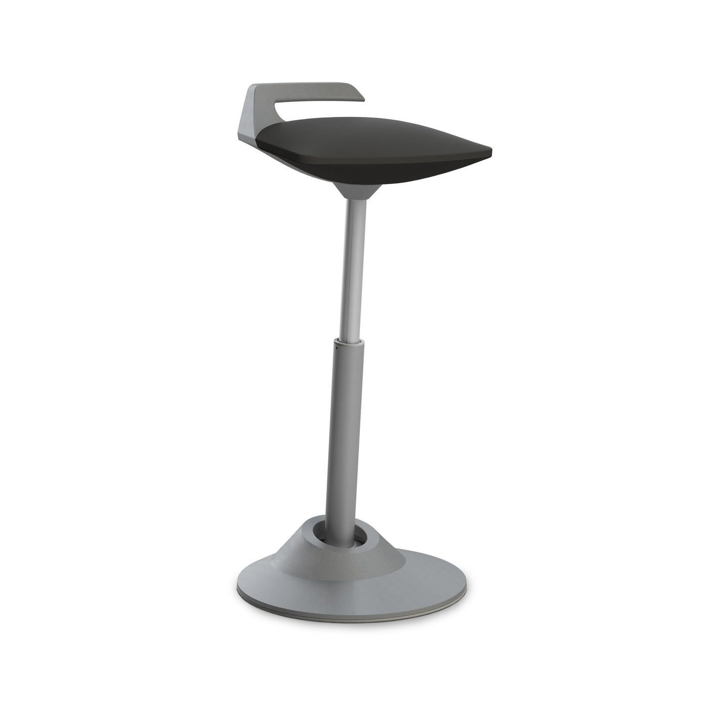 Aeris - Muvman (Basis Grau) - Sitzhocker - Kunstleder - Schwarz - Standard - 123HomeOffice