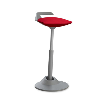 Aeris - Muvman (Basis Grau) - Sitzhocker - Mikrofaser - Rot - Standard - 123HomeOffice