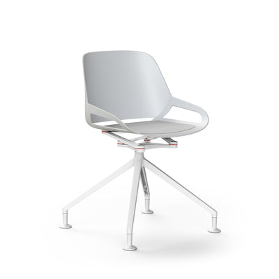 Aeris - Numo (Fußkreuz Gleiter) - Besprechungsstühle - Weiss - Farbe - Grau - 123HomeOffice