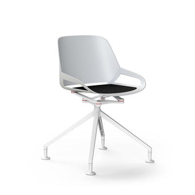 Aeris - Numo (Fußkreuz Gleiter) - Besprechungsstühle - Weiss - Farbe - Schwarz - 123HomeOffice