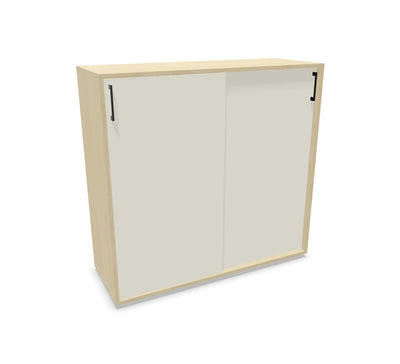 Hali - Hali Mix Schiebetürschrank - Storage - Größe (B x H x L): 120x115x44cm - Eterno Oak / Eterno Oak - 123HomeOffice