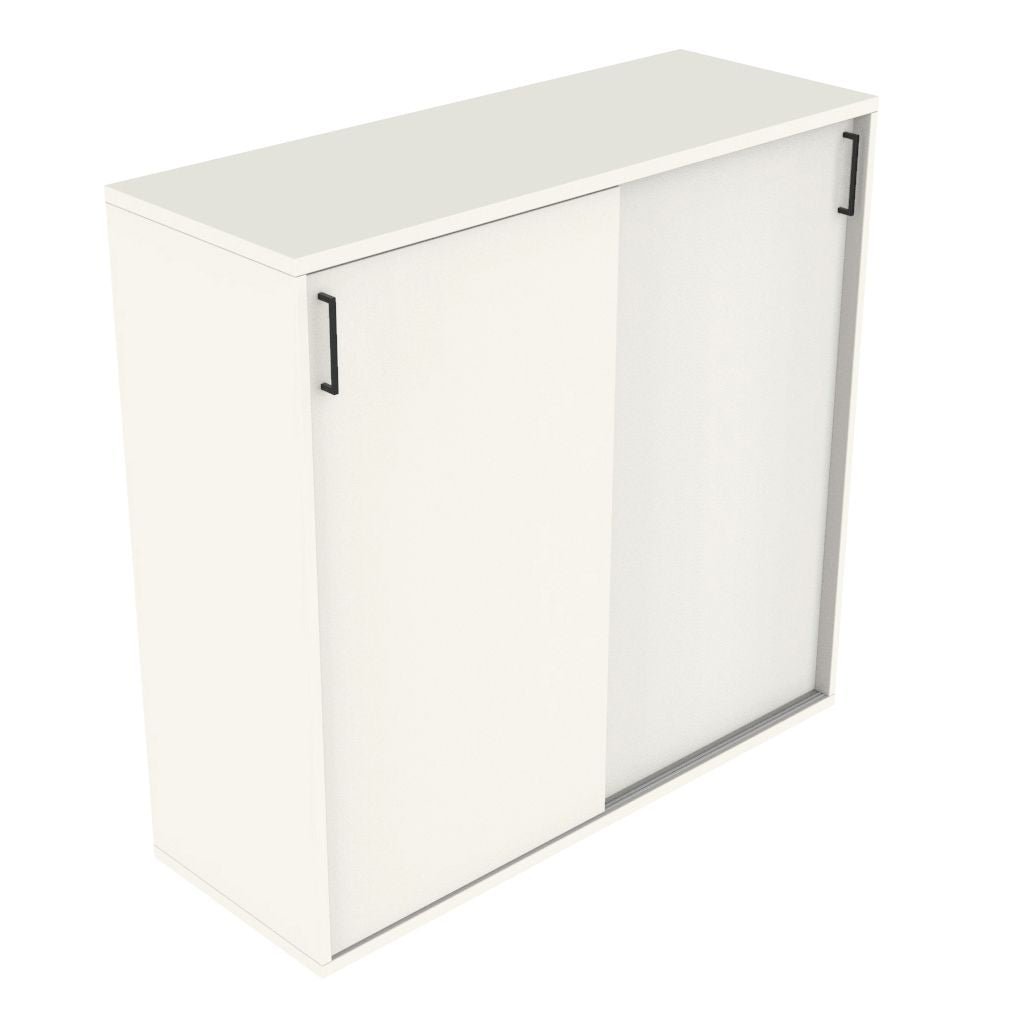 Hali - Hali Mix Schiebetürschrank - Storage - Größe (B x H x L): 120x115x44cm - Weiss / Weiss - 123HomeOffice