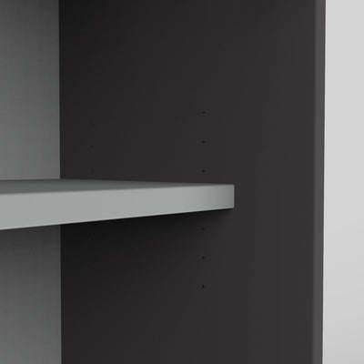 Hali - Hali Mix Schiebetürschrank - Storage - Größe (B x H x L): 120x77.5x44cm - Eterno Oak / Eterno Oak - 123HomeOffice