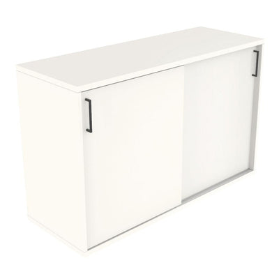 Hali - Hali Mix Schiebetürschrank - Storage - Größe (B x H x L): 120x77.5x44cm - Weiss / Weiss - 123HomeOffice