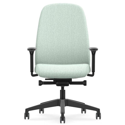 Interstuhl - Interstuhl HEJis3 (HJ116) Bürostuhl (Polsterrücken) - Bürostuhl - Polsterrücken (HJ116) - Schwarz Mint - Synchronmechanik - 123HomeOffice