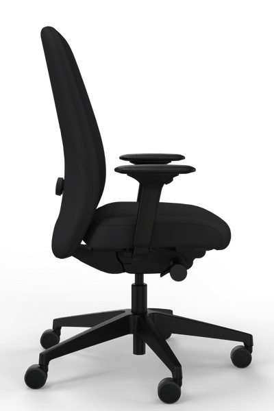 Interstuhl - Interstuhl HEJis3 (HJ116) Bürostuhl (Polsterrücken) - Bürostuhl - Polsterrücken (HJ116) - Schwarz Schwarz - Synchronmechanik - 123HomeOffice