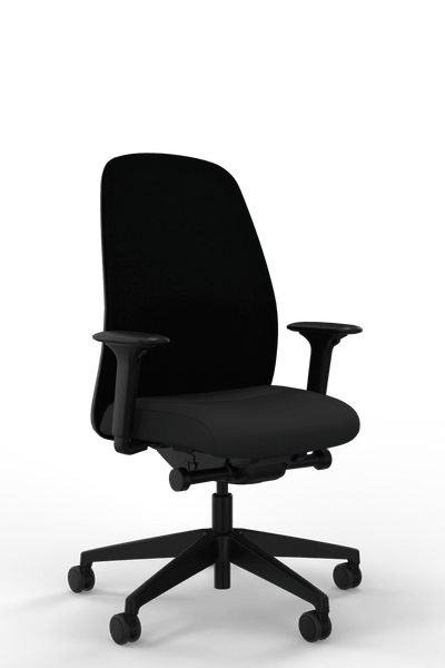 Interstuhl - Interstuhl HEJis3 (HJ216) Bürostuhl (Netzrücken) - Bürostuhl - Netzrücken (HJ216) - Schwarz Schwarz - Synchronmechanik - 123HomeOffice