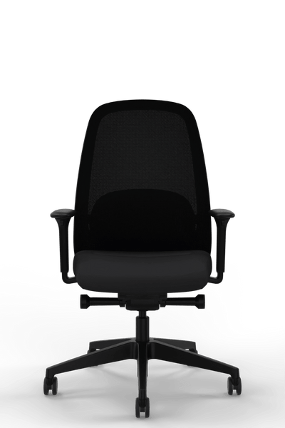 Interstuhl - Interstuhl HEJis3 (HJ216) Bürostuhl (Netzrücken) - Bürostuhl - Netzrücken (HJ216) - Schwarz Schwarz - Synchronmechanik - 123HomeOffice