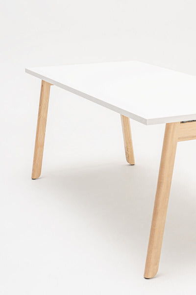 .mdd - .mdd Ogi B Schreibtsich - Weiss - Buchenholz - B: 120 / T:70 / H: 74 cm - 123HomeOffice