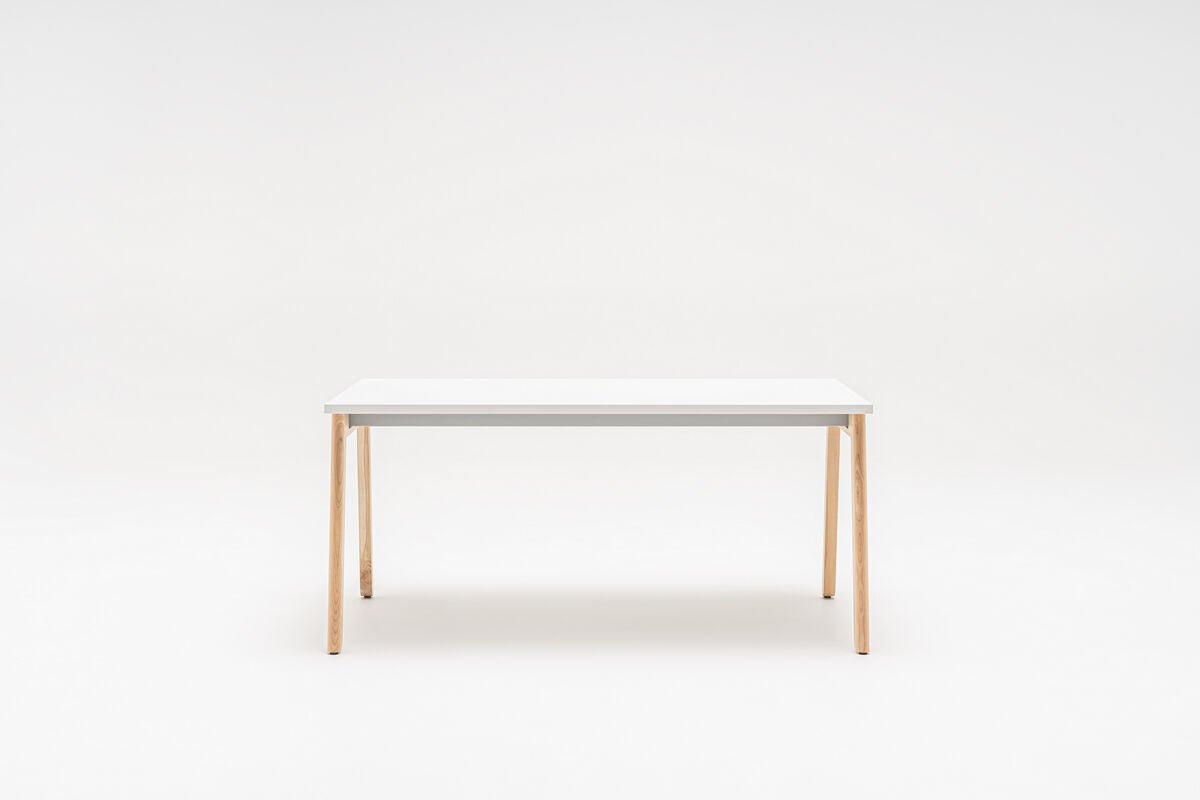 .mdd - .mdd Ogi B Schreibtsich - Weiss - Buchenholz - B: 120 / T:70 / H: 74 cm - 123HomeOffice