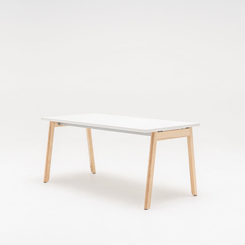 .mdd - .mdd Ogi B Schreibtsich - Weiss - Buchenholz - B: 120 / T:70 / H: 74 cm - 123HomeOffice