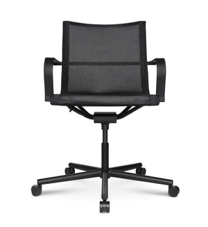 D1 Office Arbeitsstuhl Schwarz m. Rollen