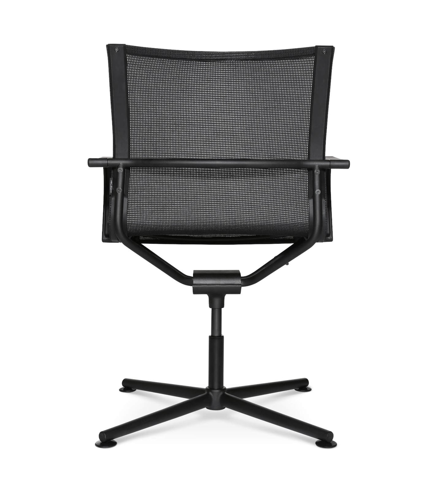 Wagner - D1 Office Besucherstuhl Schwarz m. Gleitern - OFFICE CHAIRS - Mit Armlehne - 123HomeOffice