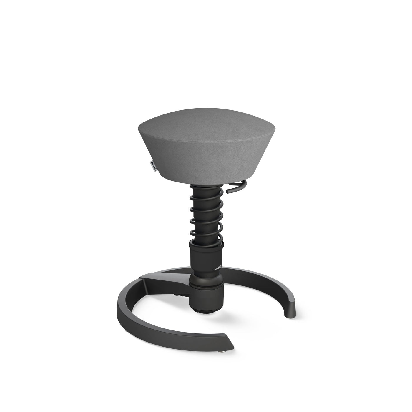 Aeris - Aeris Swopper Black Gleiter - Sitzhocker - Mikrofaser (Comfort Gabriel) - grau - 123HomeOffice